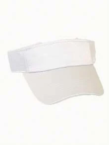 1pc Women's Fashion Faux Silk Satin Solid Color Sun Visor Cap - Multicolor - View 8