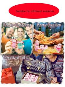 8pcs-Pink Plastic Spirits Glasses Set, Heart Shaped Spirits Glasses Set Plastic Spirits Glasses With Heavy Duty Base, Spirits Glasses For Whiskey, Tequila, Spirits Valentine's Day, Bachelor Party