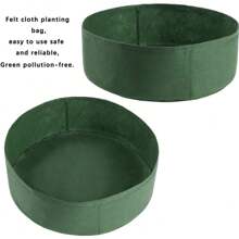 Pot de jardin surélevé rond, pour la culture d'herbes, de fleurs, de légumes et de pommes de terre, sacs de culture en tissu non tissé robuste, conteneurs respirants pour plate-bandes surélevées, convenant aux pommes de terre, carottes, oignons et super grands lits de plantation surélevés pour le jardinage