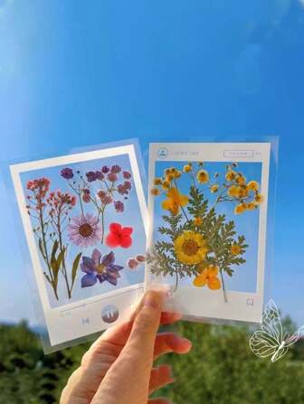 20pcs/40pcs PVC Transparent Bookmark That Can Hold Real Dried Flowers And Butterflies, Hand Decorated Page Numbers, Suitable For Readers, Dried Flower Enthusiasts, Bookworms, DIY Gift, New Year's Gift(Does Not Include Flowers)