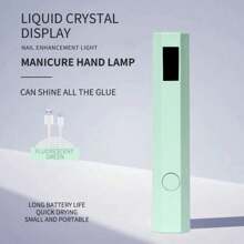 Lámpara de secado de esmalte de uñas en gel DIY mini portátil con pantalla digital, inalámbrica y de secado rápido. Lámpara UV portátil, lámpara de uñas pequeña y fácil de transportar, adecuada para salón de uñas en casa, conveniente para transportar cuando se viaja, adecuada como regalo de alta calidad para chicas.