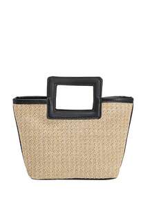 1pc Personalized Embroidered Straw Beach Bag For Women, Vacation Style Woven Handbag, Waterproof Large Capacity Beach Holiday Tote, Poolside Party Portable Storage Bag, Customized Grass Weaving Bag For Summer Gift For Friends And Family, Suitable For Daily Use - Multicolor - View 10