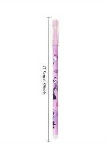 Sanrio Set Disney Brain Agent Team Erasable Black Core Neutral Pen, 0.5mm Tip, Cute Cartoon Design, Suitable For Office Use, Suitable For Writing And Drawing! Perfect Holiday And Birthday Gifts Back To School
