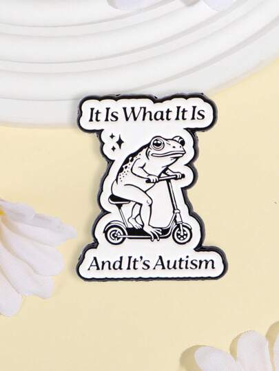 1PC Broasca Amuzant Broasca Broasca Animal Brosa Pini Ace pentru Rever Insigna Autism Pe Rucsac Accesorii Imbracaminte Bijuterii Umor Prieteni Cadouri