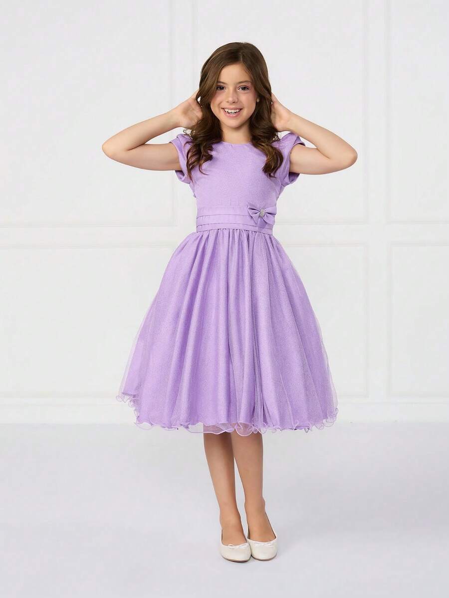 Young Girls Dresses - 紫紅色 - 查看 1