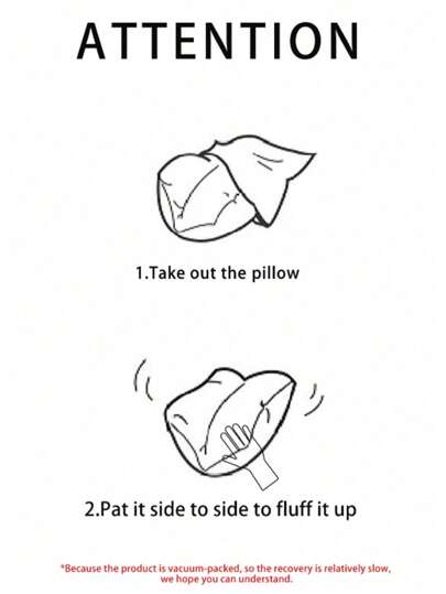 1pc Pure Wit Kussen Insert, Size Options, Bedroom, Hotel, Motel, Sofa, Zachte Com table, Fluffy view 6