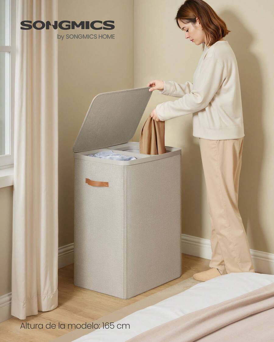 SONGMICS Laundry Baskets - 米色 - 查看 1