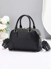 Elegant Fashion Women's Handbag With Charm, Multi-Functional Mom Bag Large Capacity Shoulder Tote Bag, Stylish Design, New Soft Square Bag Fashionable Ladies Handbag Shoulder Crossbody Bag Versatile Casual Multi-Layer Large Capacity With Dual Straps For Single/Crossbody Carry, Suitable For Valentine's Day Gift, Suitable For Travel, Shopping Mall, New Stylish Ladies Tote Shoulder Crossbody Color-Block Bag, Versatile Casual Luxurious Large Capacity Shoulder/Crossbody Bag