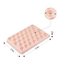 Molde de cubitos de hielo redondos con tapa, molde para hacer bolas de hielo para congelador con recipiente mini circular, kit para hacer cubitos de hielo, 33 piezas para enfriar cócteles, whisky, té, café