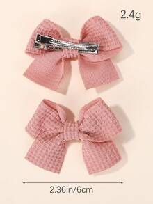 bilicaca 10Pcs/Set New Cute Ribbon Bowknot Hair Clips For Kids Handmade Baby Girls Hair Accessories - Multicolor - View 6