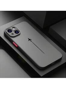 1pc Unique Airplane Pattern Full Coverage Shock-Resistant Phone Case, Suitable For IPhone 17, 16, 15, 14, 13, 12, 11 Pro Max