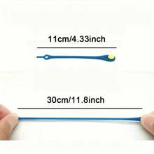 1 套 = 12 件 Slouchy 鞋带硅胶弹性免系鞋带，创意临时鞋带，适用于运动鞋、登山鞋、休闲鞋和鞋类装饰配件，男女适用