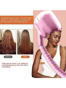 1pc Hair Dryer Cap With Integrated Headband To Reduce Heat Around The Ears And Neck - Hair Dryer With Hood Diffuser Cap That Can Be Curled To Accelerate Drying Time, At Home And Deeply Adjustable - Portable, Back To School, Travel Holiday Essentials, Hair Accessories For Women, Slick Back Brush, Barber Accessories, Hair Dryer, Hair, Barber, Hair Tools, Hair Products, Hair Dryer, Hair Hair Products, Hair Tools, Hair Stuff, Hair Care, Curly Hair Brush, Hairdressing Equipment,Travel Essentials,Hairstyle,Hairdressing,Hair,Travel,Hair Products,Hair Tools,Hair Stuff,Barber,Barber Accessories,Barbershop,Hairdressing Equipment - Multicolor - View 4