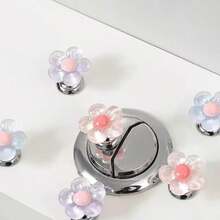 4pcs Press-On Nail Guard Stickers - Waterproof Manicure Protectors & Creative Bathroom Decor Summer - Multicolor - View 3