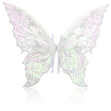 1pc Holiday Fairy Wings ,Carnival Festival Party Performance Props, Sparkle Butterfly Wing Wedding Costume Angel Wings For Women Carnival Dress Up Accessories,Hot Gold Dazzling Butterfly Wings Fairy Wings,Birthday Present Halloween - Multicolor - View 4