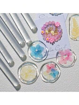 BAOFALI 10pcs Transparent Wax Seal Sticks, Multi-Purpose