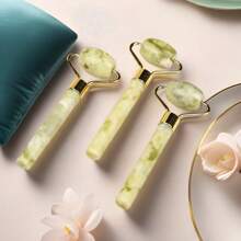 1pc Stone Made Beauty Roller Massager For Face, Body And Eyes, Skin Care Tool For Home And Spa