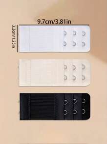 Set de 6 extensores elásticos ajustables para sujetador - Extensores de ropa interior cómodos, ajuste perfecto para el tamaño del sujetador