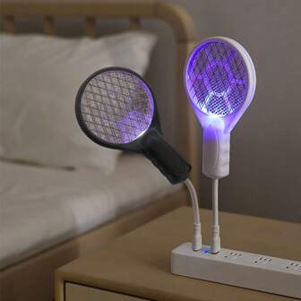 1 件装电动灭蚊拍 USB 供电家用电动灭蚊器灭蚊器