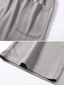 1 Stück Herren Jogginghose mit Kordelzug in weitem Schnitt, Loose Lässig Sporthose, Frühling/Sommer