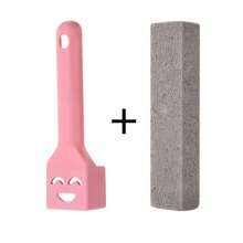 2 piezas Piedra pómez con mango reemplazable, limpiador de inodoro, quitador de anillos de agua dura para baño/piscina/cocina/limpieza del hogar