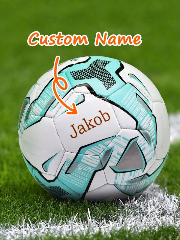 Maßgeschneiderter Fußball der Profi-Größe 5 - für Herren und Damen, Ihr Name mit Fußball, personalisierter Fußball, hochelastisch, langanhaltend und rutschfest, geeignet für Training und Wettkampf - personalisiert mit Name und Logo für Heimdekoration, Geburtstag, Jahrestag, Halloween, Hochzeit, Valentinstag Geschenke