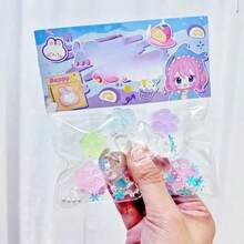 1pc Glow In The Dark Cat Claw Squeeze Toy, Transparent Mini Relaxing Claw, Random Color Mini Cat Paw, Suitable As Christmas Party Gift And Birthday Present - Multicolor, 5+1, Squeeze Toy