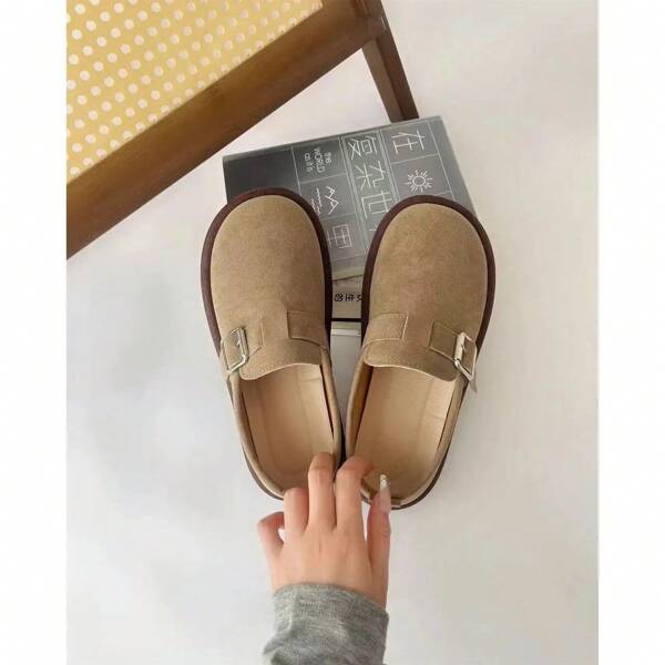 Vielseitige Boken Schuhe für weibliche Studenten Frühling und Herbst neuer Stil Retro ein Fuß weiche Sohle rutschfeste Brotschuhe
