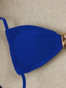 女士时尚海星装饰泳衣上装，适合夏季度假和海滩穿着