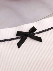 4pcs Women Soft Milk Silk Bowknot Comfy Loose Fit Sports Triangle Panties