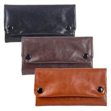1PC, New Tobacco Bag, Three-Layer Buckle Waterproof Imitation Leather Moisturizing Bag With Multiple Colors To Choose From