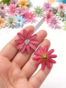 100pcs Artificial Silk Flower Decor Accessories For Headpieces, Wedding Corsage DIY Crafts
