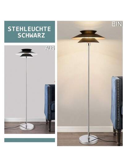 Vloer Lamp Living Room Zwart Moderne E27 Flame Foot Switch Old Metal Industrial Bedside Elegante Bedroom Office Height 145CM view 9