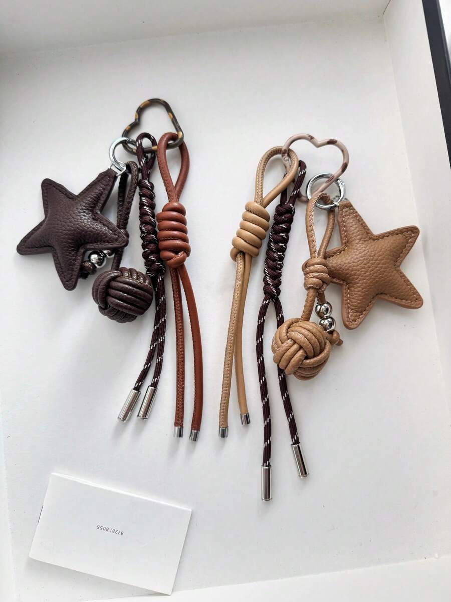 Summer Handmade DIY Key Chain Lanyard Keychain Pendant Chain Bag Pendant Decorations Y2K Crochet - Multicolor - View 1