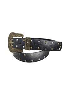 Fashionable, Individual, Retro Casual And Versatile Men's Gradient Color PU Leather Belt, Suitable For Spring, Summer, Autumn And Winter