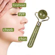 1pc Stone Made Beauty Roller Massager For Face, Body And Eyes, Skin Care Tool For Home And Spa