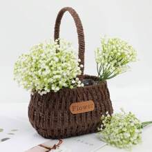 6قطع باقة اصطناعية من أزهار ثفل الطفل ، أزهار بلاستيكية لديكور الحديقة ، رأس السنة الجديدة ، عيد الميلاد ، عيد الحب ، ترتيب DIY ، حفل الزفاف ، الديكور المنزلي والمكتبي