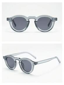 1 Set retroer runder Rahmen einfache Modebrillen (geeignet für Autofahren, Reisen, Urlaub, Lässig, Outdoor-Sport) für Sommer Strandurlaub, Outdoor, Reise
