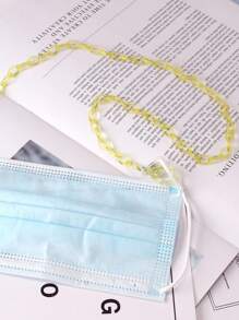 New Acrylic Transparent Crystal Face Mask Chain Eyeglass Lanyard, Mask Anti-Loss Strap, Suitable For Children And Adults