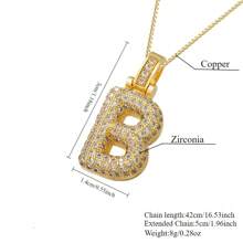 1 Stück modischer, eleganter Kristall-Strass-Buchstabenanhänger-Kette in Goldfarbe für Frauen