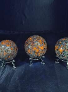 Random 1PC High Quality Yooperlite Ball Carving, Amazing Gift For Home Decoration.