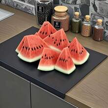 Cutting Board, Cutting Board, Kitchen Home Restaurant Non-Slip Acrylic Black Transparent Cutting Board, Countertop Protector Cutting Board, Fruit Cutting Board, Kitchen Utensils, Apartment Essentials