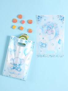 10/25/50pcs Blue Elephant Theme Party Gift Bags, Blue Elephant Pattern Gift Packaging Bags, Birthday Party Gift Decor Bags, Gender Reveal Party Candy Gift Bags, Baby Shower Party Decor Tote Bags, Couple Gifts Packaging Supplies, Family Party Decor Gift Packaging Supplies, Kitchen Packaging Bags, Party Favors - Blue Elephant - View 7