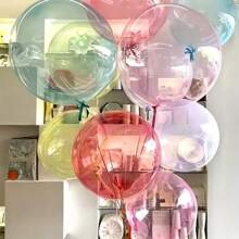 10pcs/Pack 18-Inch Bobball, Colorful Transparent Crystal Bobball, Random Color - Ideal For Wedding, Birthday Party Balloon Decorations, Summer Party Decor