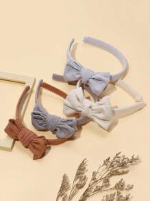 1pc Cute Fabric Bow Headband, Fashionable Headband Accessory, Minimalist Hair Clip Head Decor