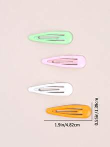 40 peças de grampos de cabelo coloridos para o Dia das Mães em lata, grampos de acrílico BB, acessórios de cabelo da moda para mulheres, presentes para mães, uso diário