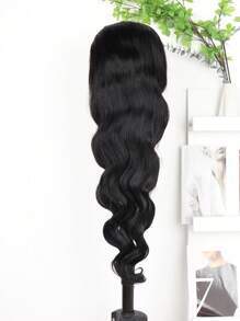 Body Wave Bob en lang haar, zwarte natuurlijke kleur, 13X4 front lace pruik met babyhaar rondom, voorgepermanente haarlijn, geschikt voor verschillende rassen, dagelijks gebruik op feestjes, transparant kant zonder lijm, 8-36 inch