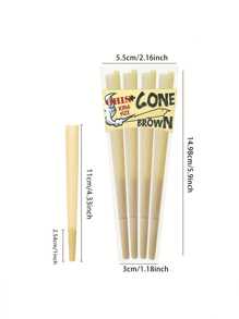 Three-Box Portable Box Pre-Rolled Cone Ultra-Thin Slow Burning With Tip Roll Paper Portable Tapered Roll Paper Lovers Gift Novelty Party Gift Gift For Friends Spring Outdoor Items, Pre-Rolled Filter Paper Accessories Lightweight