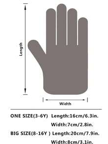 1 Pair Children's Bow Decor Hollow Out Breathable Princess Party Gloves, Fashion & Versatile For Party, Wedding - Black - View 3