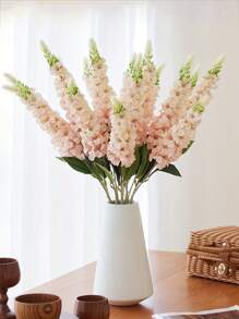 1/3pcs Snapdragon Delphinium Hyacinth Artificial Silky Flowers Long Stem Fake Flower For Wedding Engagement Home Outdoor Party Floral Arrangement Centerpiece Table Decoration